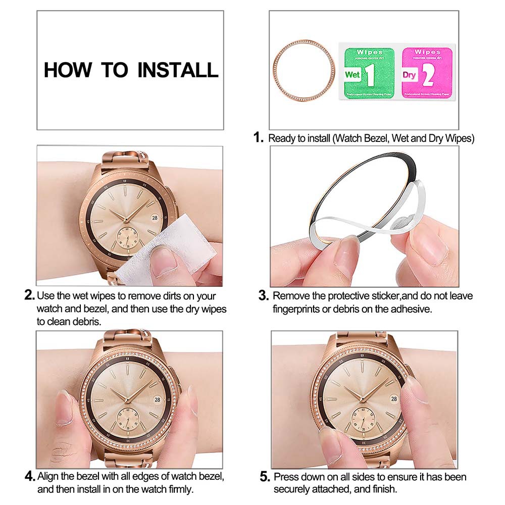 Bakeey-Scandle-Metal-Bezel-Watch-Cover-for-Samsung-Galaxy-42mm-Smart-Watch-1747180-3