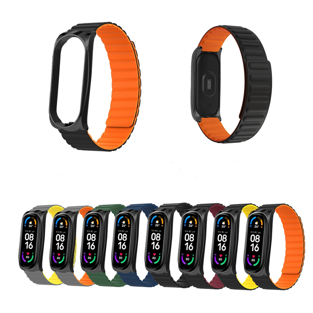 Bakeey-Silicone-Powerful-Magnetic-Replacement-Strap-Smart-Watch-Band-for-Xiaomi-Mi-Band-65-1931903-1