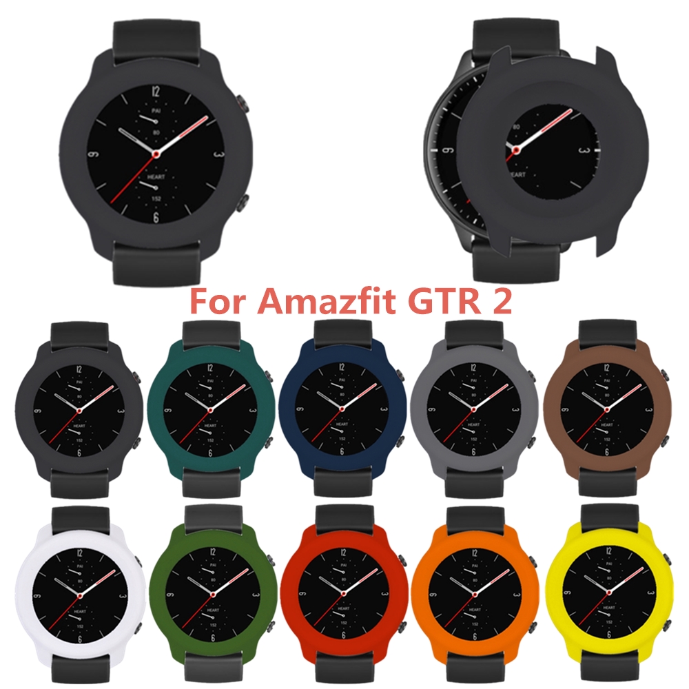 Bakeey-Silicone-Screen-Protector-Watch-Case-Cover-for-Amazfit-GTR-2-Smart-Watch-1760861-1