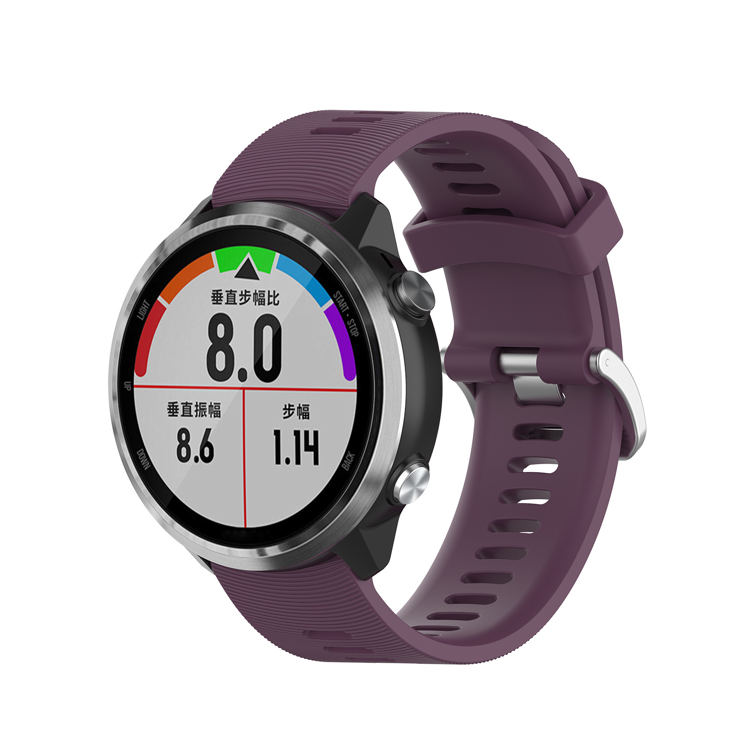 Bakeey-Silicone-Watch-Band-Color-Watch-Strap-for-Garmin-Forerunner-645-Smart-Watch-1741766-32