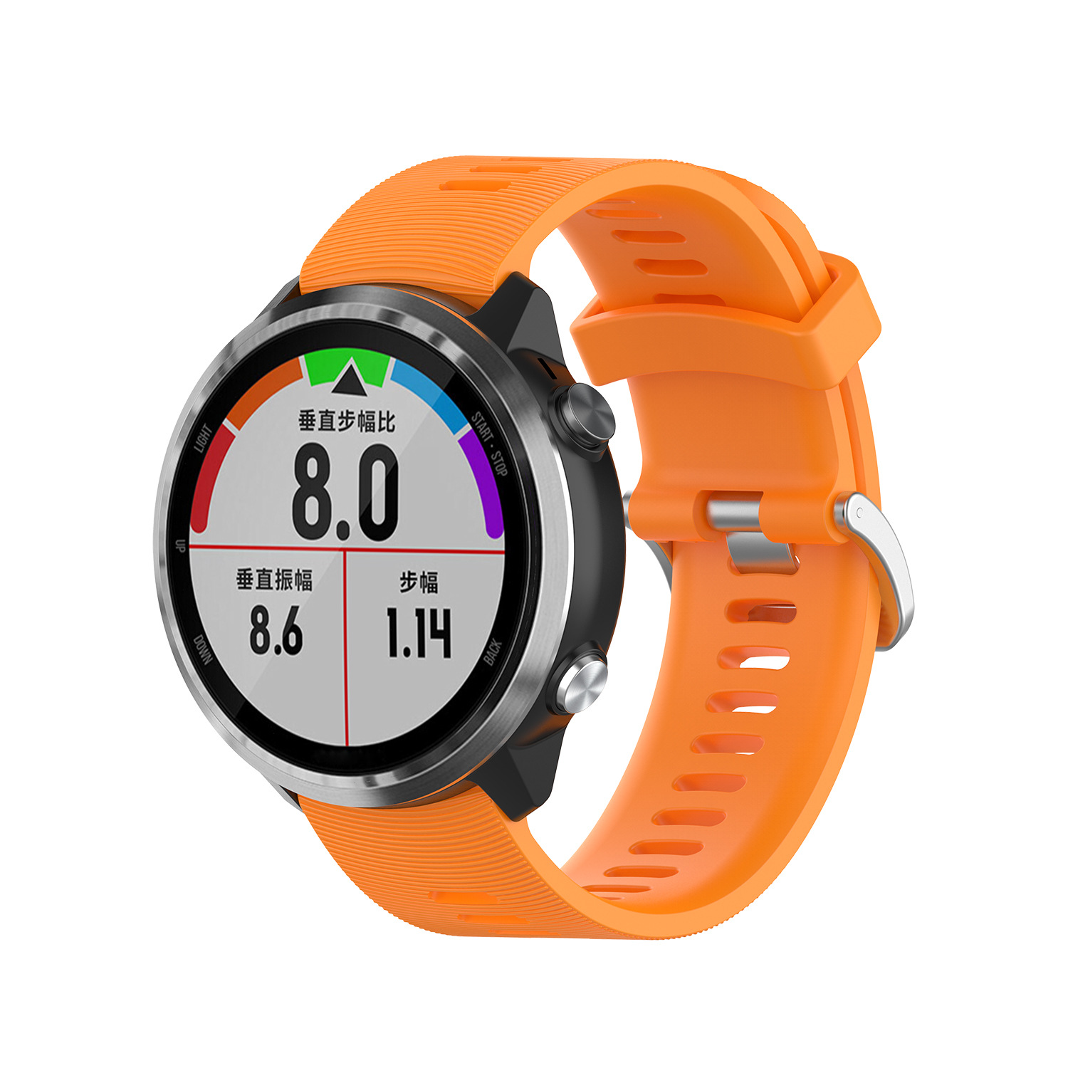 Bakeey-Silicone-Watch-Band-Color-Watch-Strap-for-Garmin-Forerunner-645-Smart-Watch-1741766-8