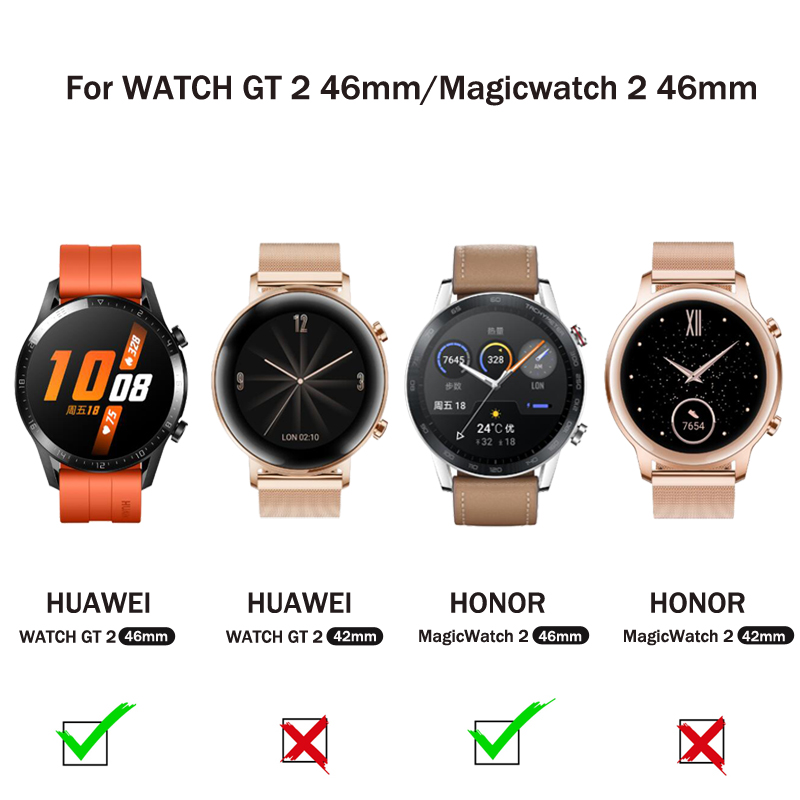 Bakeey-Soft-Protect-Cover-Strap-Rubber-Smart-Watch-Band-For-HUAWEI-WATCH-GT-2-46MMHONOR-Magic-Watch--1707668-1