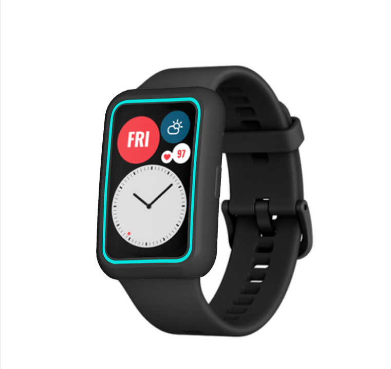 Bakeey-Soft-TPU-Two-color-Half-pack-Watch-Case-Cover-Watch-Protector-for-Huawei-Watch-Fit-1825352-13
