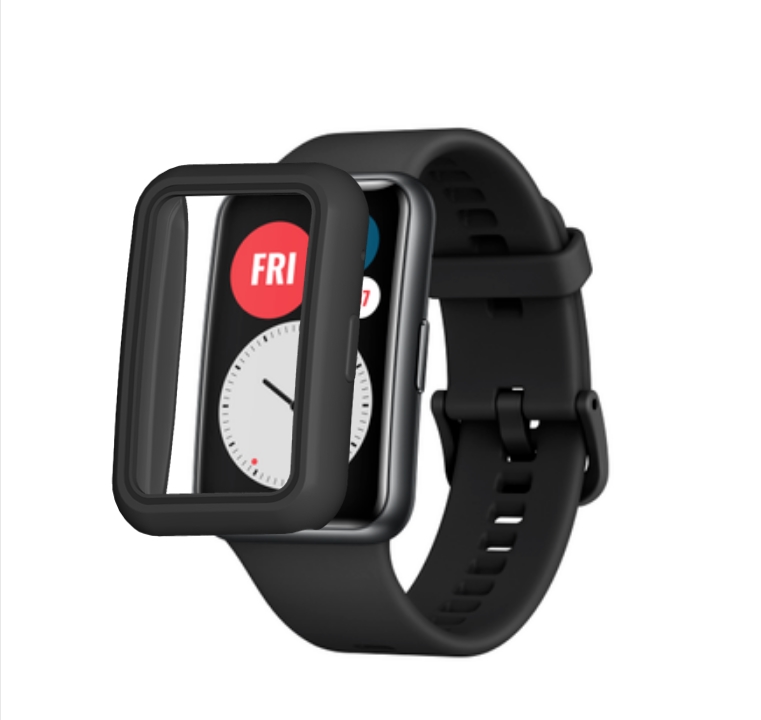 Bakeey-Soft-TPU-Two-color-Half-pack-Watch-Case-Cover-Watch-Protector-for-Huawei-Watch-Fit-1825352-6