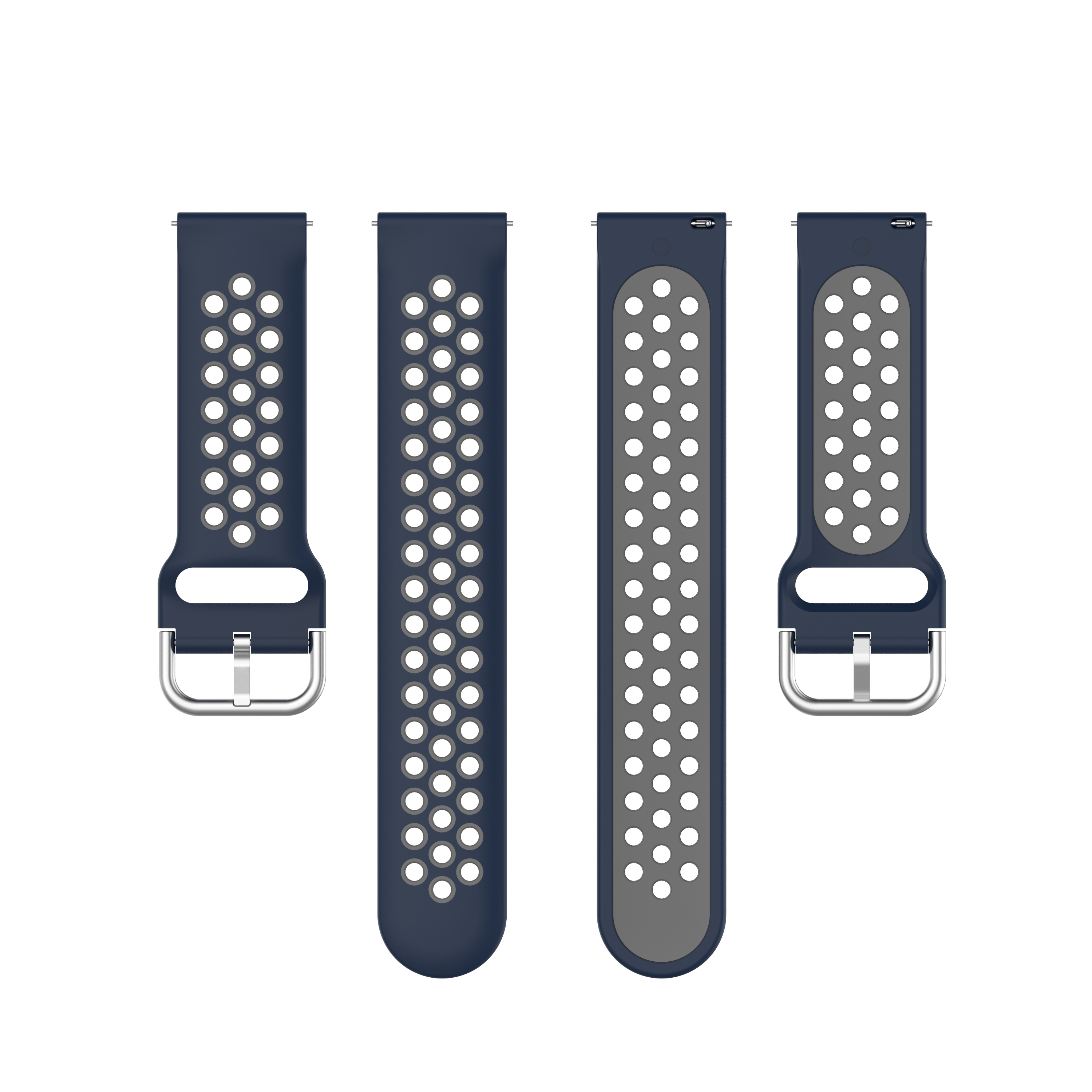 Bakeey-Split-Color-Dot-Pattern-Breathable-Waterproof-Soft-Silicone-Watch-Band-Strap-Replacement-for--1747379-31