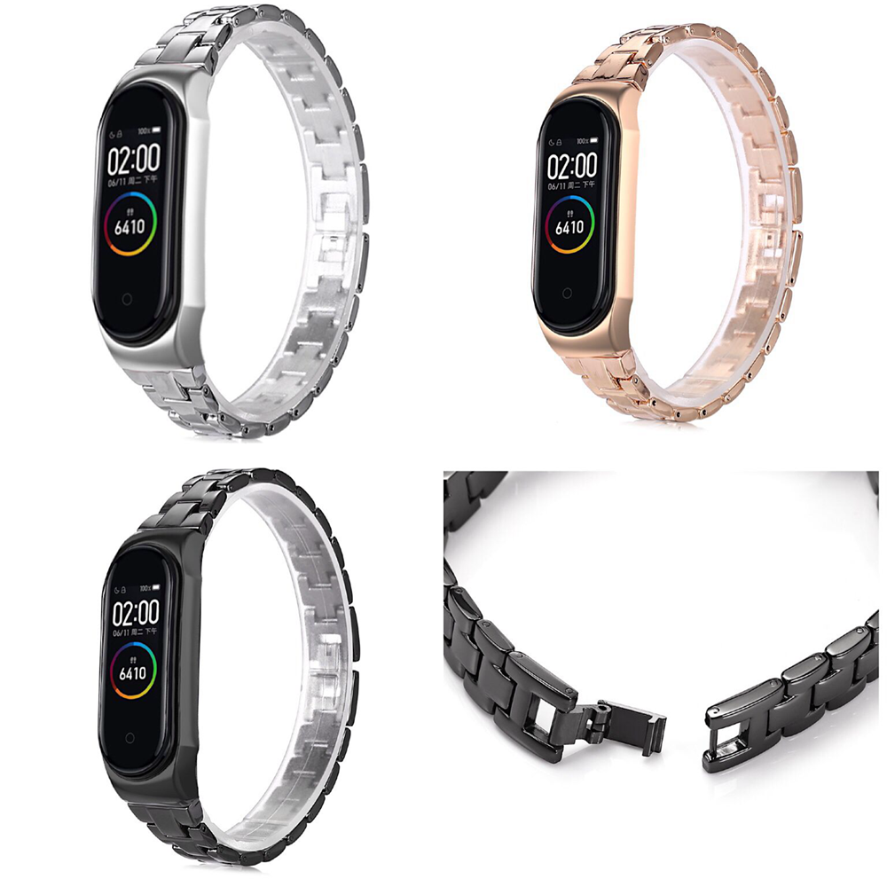 Bakeey-Stainless-Replacement-Butterfly-Buckle-Watch-Band-for-Xiaomi-Mi-Band-43-Smart-Watch-Non-origi-1527735-1