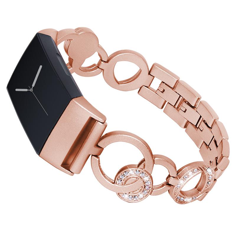 Bakeey-Stainless-Steel-Strap-Watch-Band-for-Fitbit-Charge-3-1379798-5