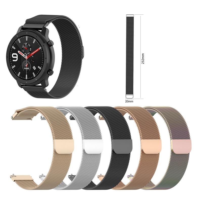 Bakeey-Stainless-Steel-Watch-Band-for-Amazfit-GTR-42MM-Smart-Watch-1556612-1