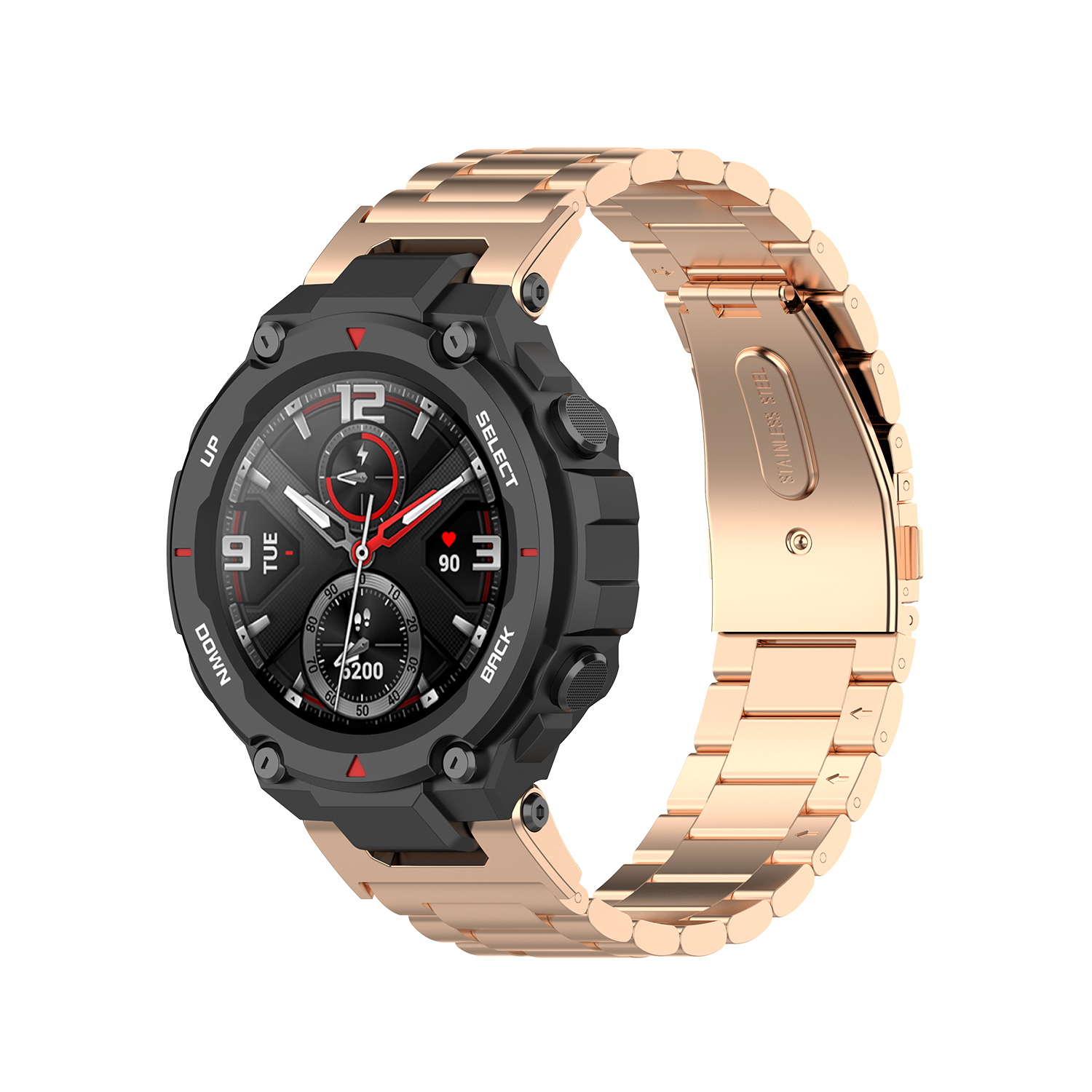 Bakeey-Stainless-Steel-Watch-Band-with-Band-Adjust-Tool-for-Amazfit-T-REX-A1918-Smart-Watch-1740023-11