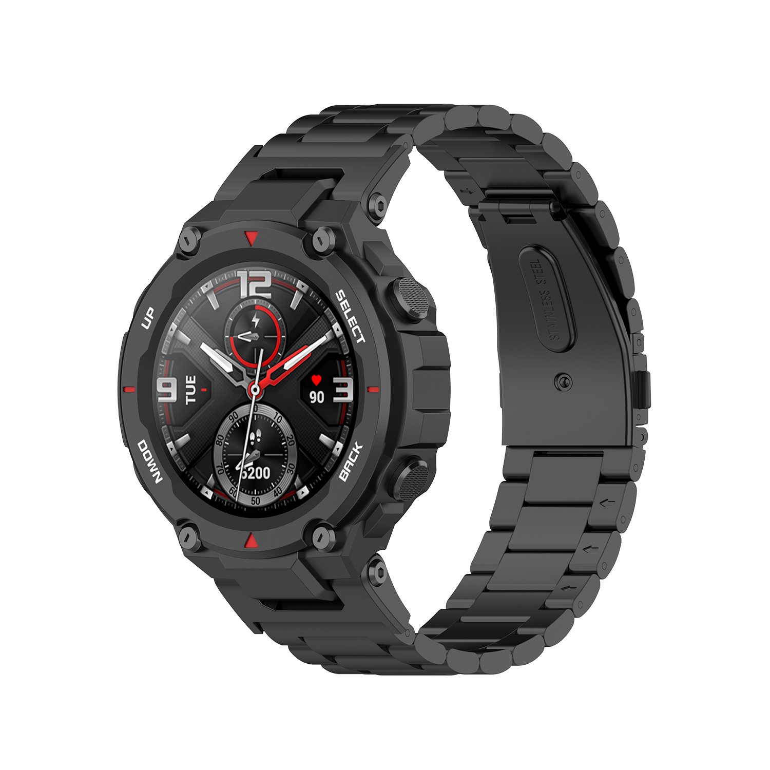 Bakeey-Stainless-Steel-Watch-Band-with-Band-Adjust-Tool-for-Amazfit-T-REX-A1918-Smart-Watch-1740023-15