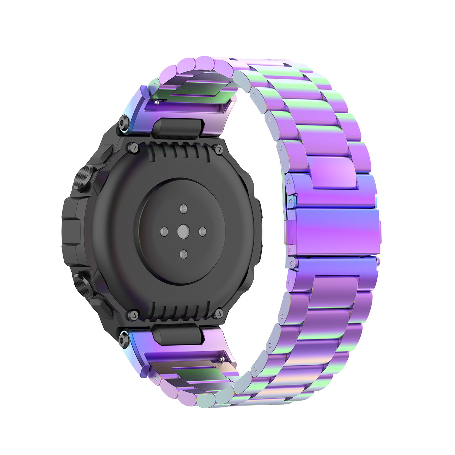 Bakeey-Stainless-Steel-Watch-Band-with-Band-Adjust-Tool-for-Amazfit-T-REX-A1918-Smart-Watch-1740023-4