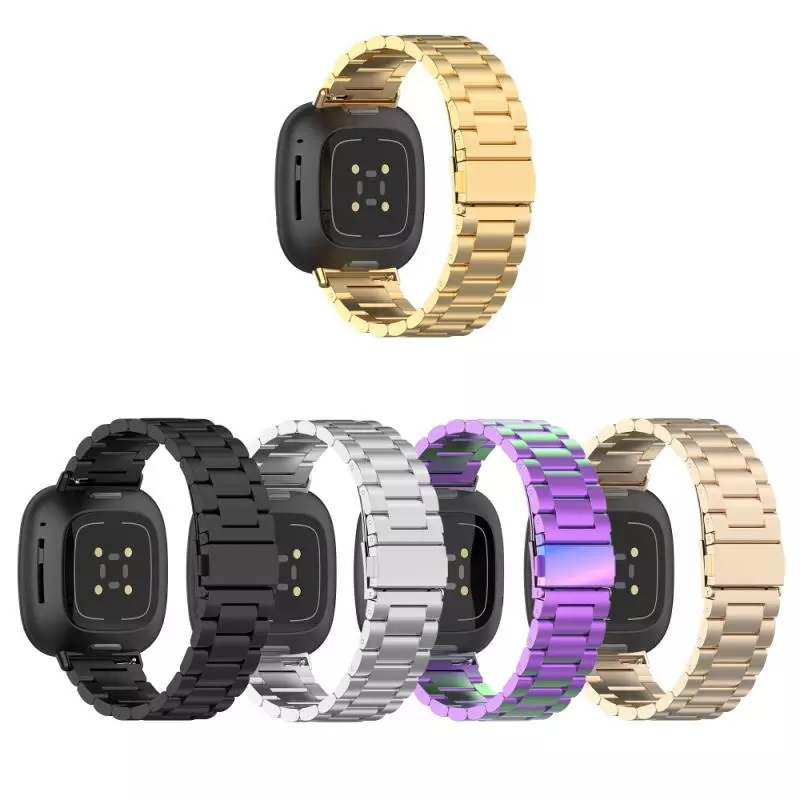 Bakeey-Stainless-Steel-with-Watch-Tool-Replacement-Watch-Strap-for-Fitbit-Versa-3-Sense-Watch-1763470-1