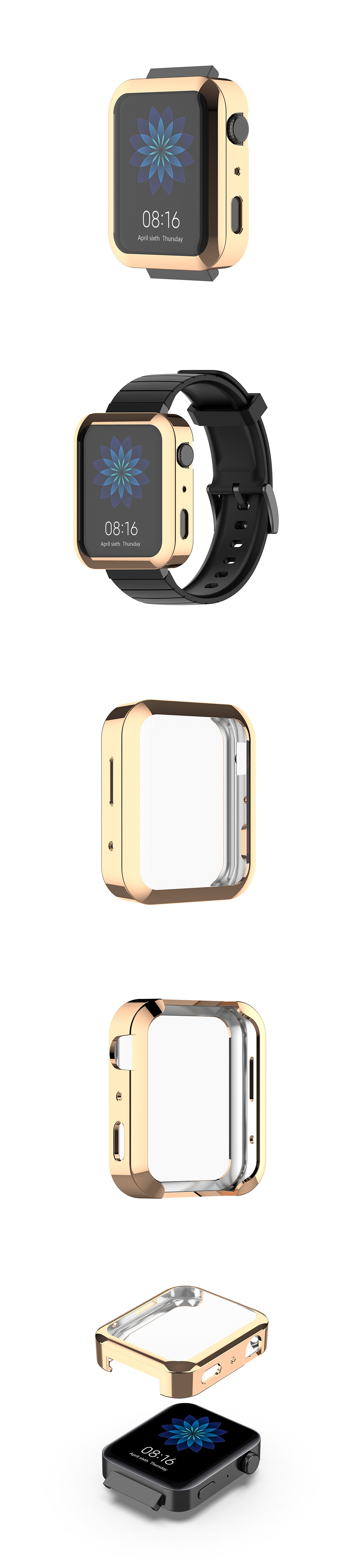 Bakeey-TPU-Colorful-Watch-Case-Cover-Watch-Cover-for-Xiaomi-Watch-1615623-5