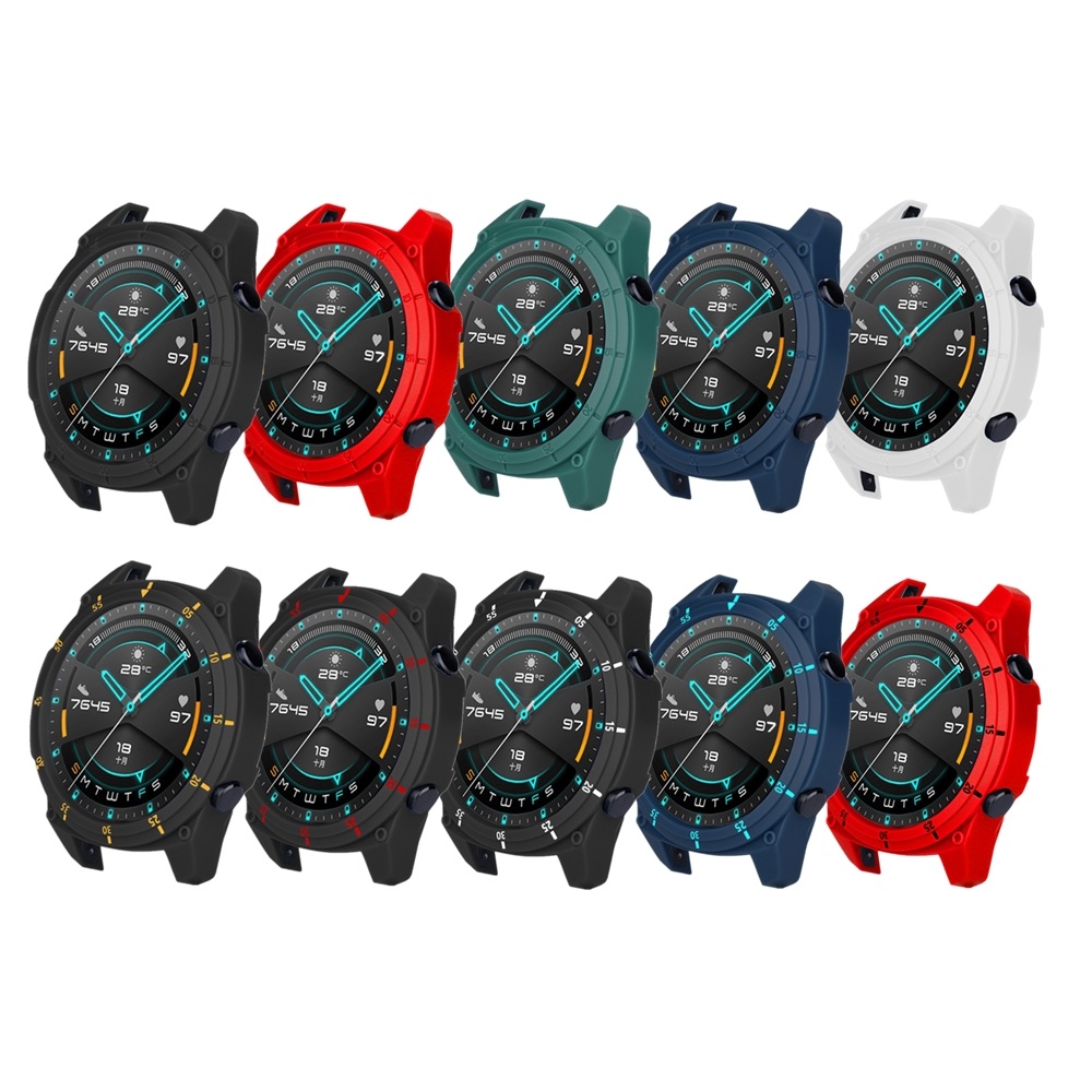 Bakeey-TPU-PureDual-Color-Watch-Case-Watch-Cover-for-Huawei-Watch-GT2-46mm-1712729-1