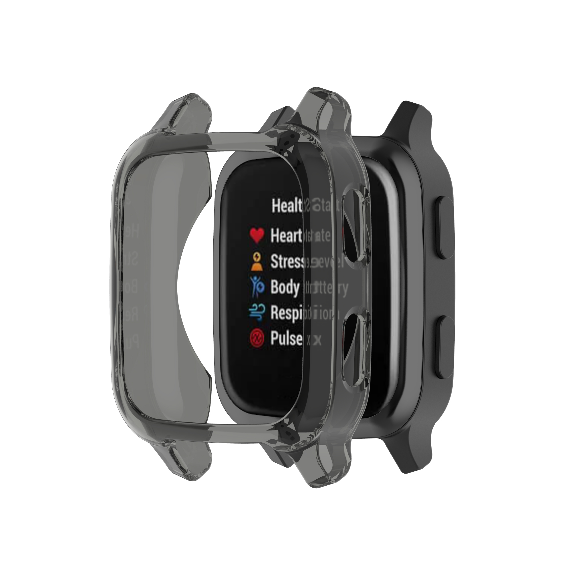 Bakeey-TPU-Transparent-Half-pack-Watch-Case-Cover-Watch-Shell-Protector-For-Garmin-Venu-sq-1791985-1