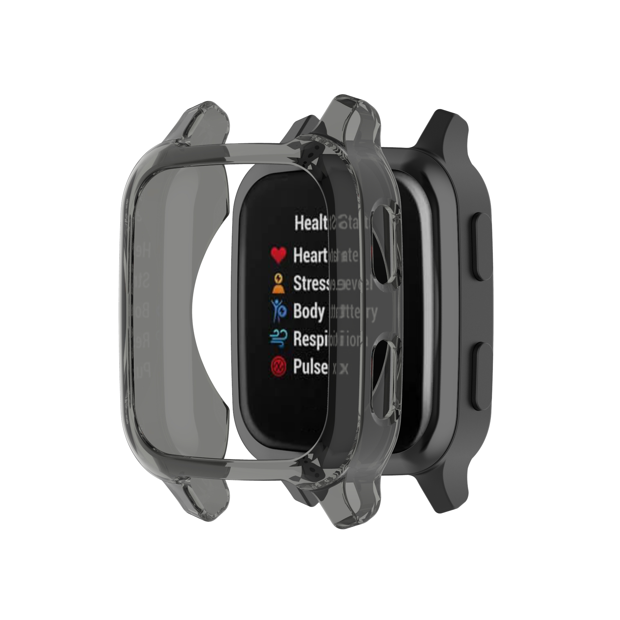 Bakeey-TPU-Transparent-Half-pack-Watch-Case-Cover-Watch-Shell-Protector-For-Garmin-Venu-sq-1791985-1