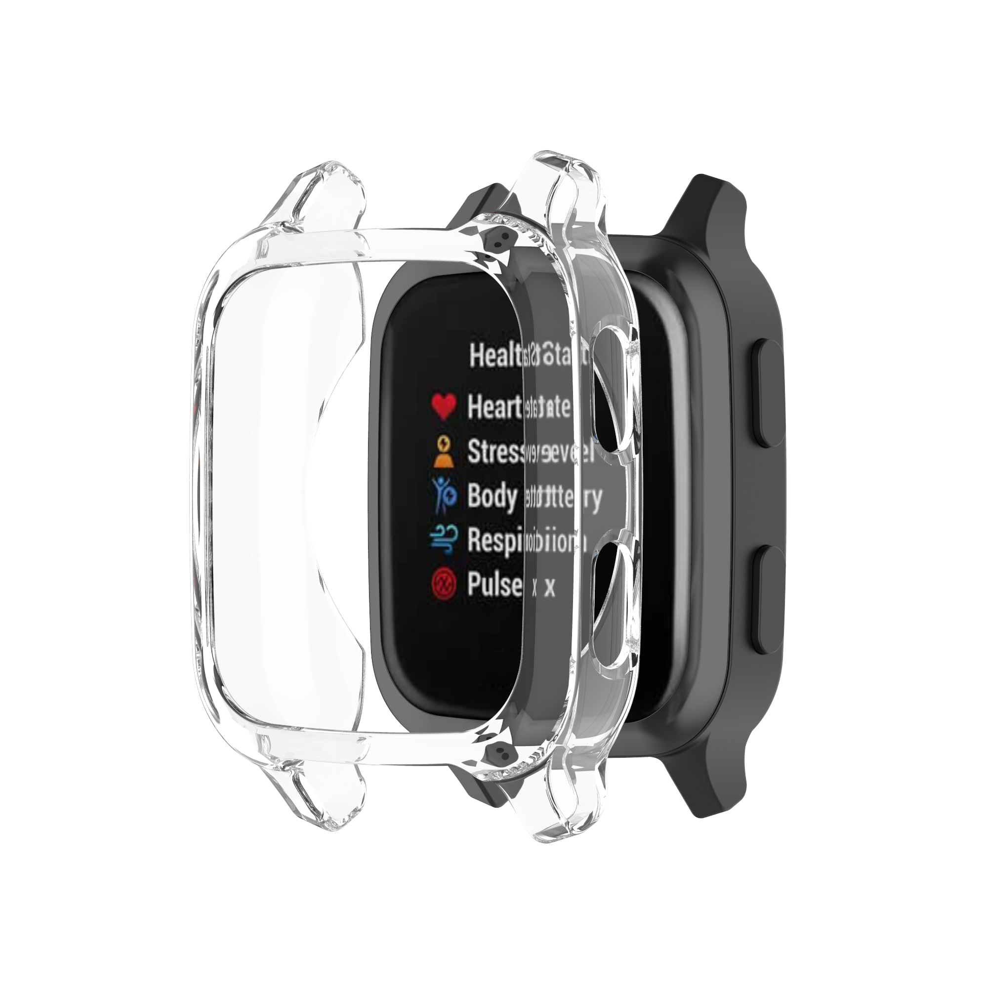 Bakeey-TPU-Transparent-Half-pack-Watch-Case-Cover-Watch-Shell-Protector-For-Garmin-Venu-sq-1791985-5