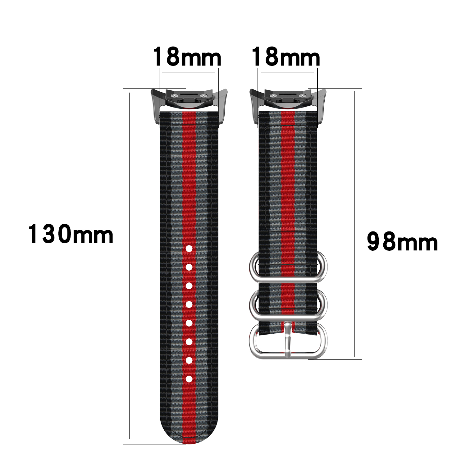 Bakeey-Three-ring-Canvas-Replacement-Strap-Smart-Watch-Band-For-Samsung-Fit-2-proR360R365-1744384-14