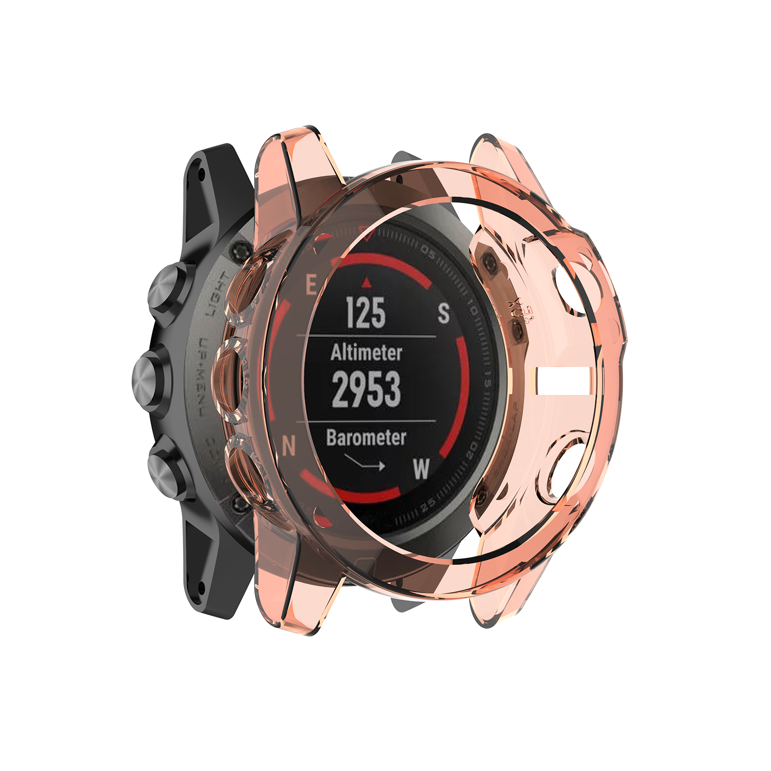 Bakeey-Translucent-Non-Yellow-Soft-TPU-Shockproof-Watch-Case-Cover-for-Garmin-Fenix-5X-1753358-13