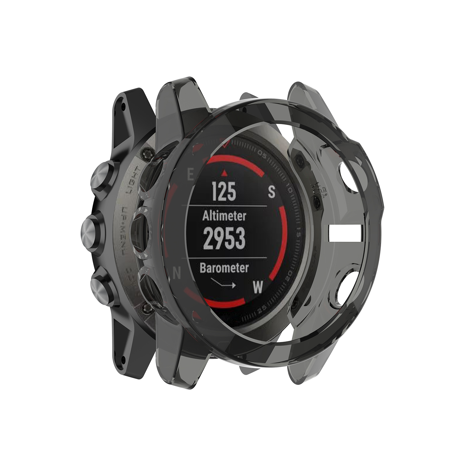 Bakeey-Translucent-Non-Yellow-Soft-TPU-Shockproof-Watch-Case-Cover-for-Garmin-Fenix-5X-1753358-5