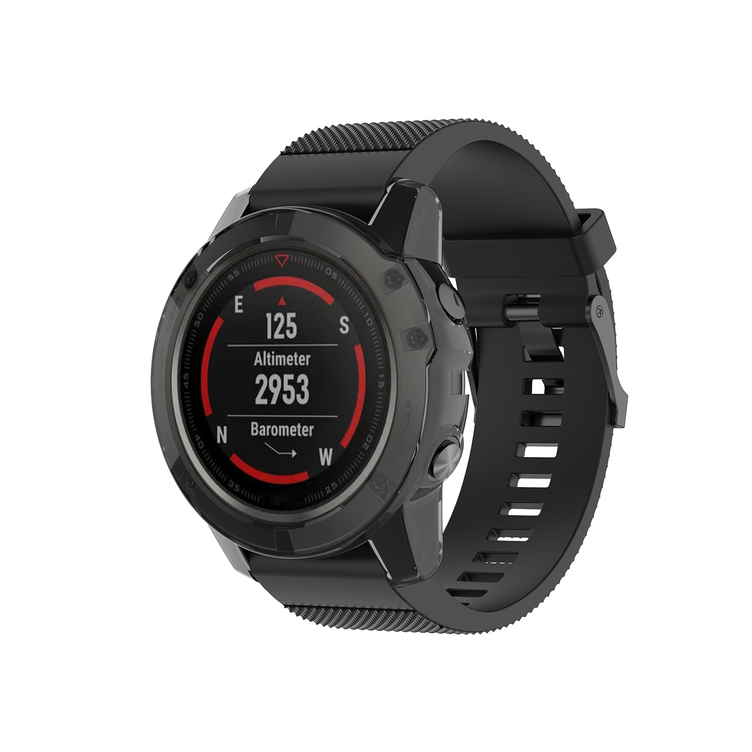 Bakeey-Translucent-Non-Yellow-Soft-TPU-Shockproof-Watch-Case-Cover-for-Garmin-Fenix-5X-1753358-6