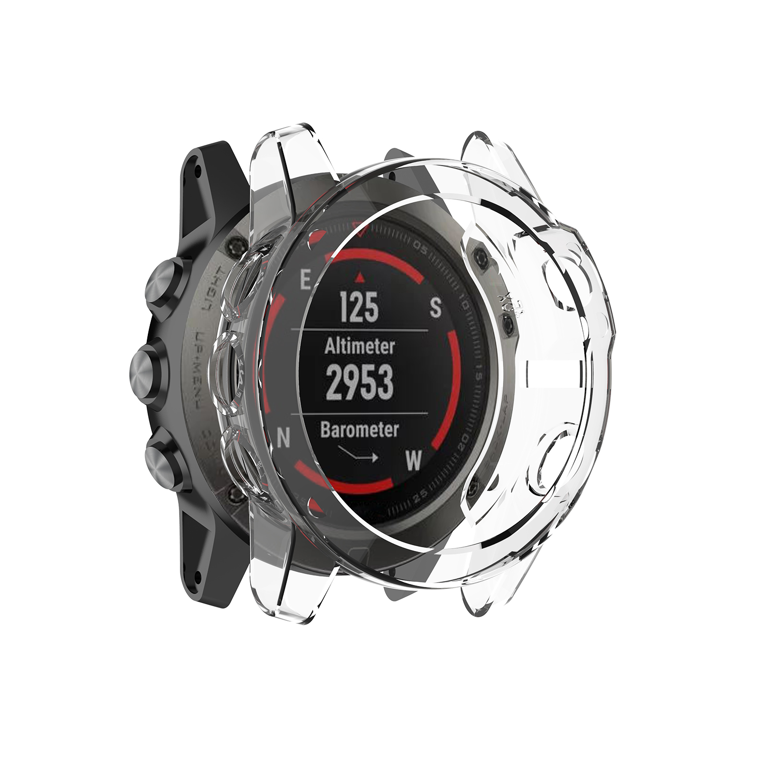 Bakeey-Translucent-Non-Yellow-Soft-TPU-Shockproof-Watch-Case-Cover-for-Garmin-Fenix-5X-1753358-10