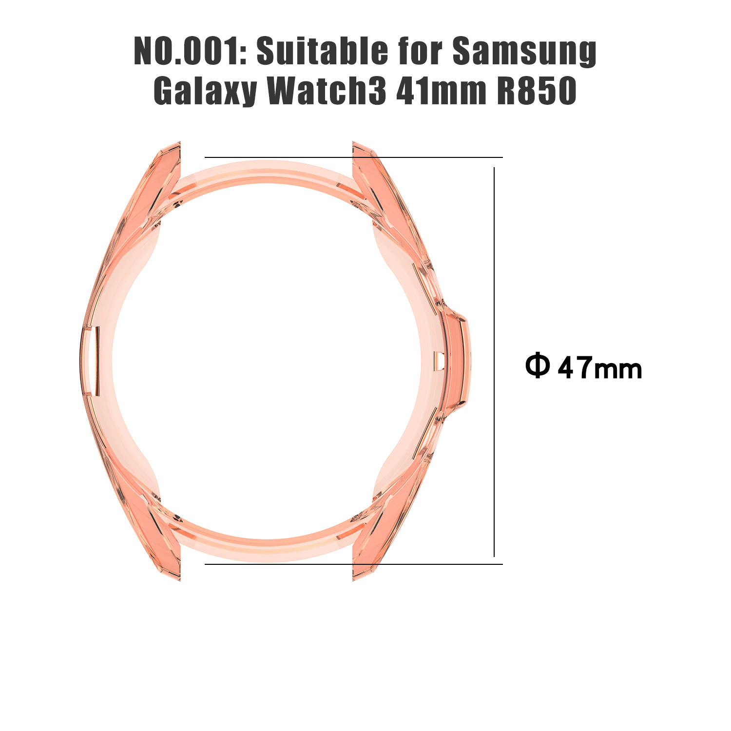 Bakeey-Translucent-Non-Yellow-Soft-TPU-Shockproof-Watch-Case-Cover-for-Samsung-Galaxy-Watch3-45mm-R8-1743917-2