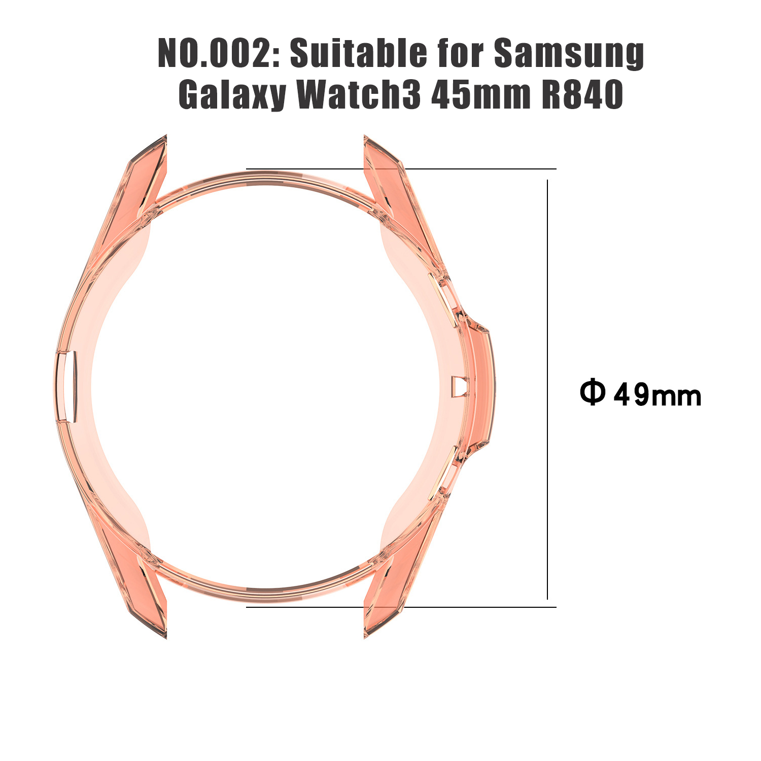 Bakeey-Translucent-Non-Yellow-Soft-TPU-Shockproof-Watch-Case-Cover-for-Samsung-Galaxy-Watch3-45mm-R8-1743917-3