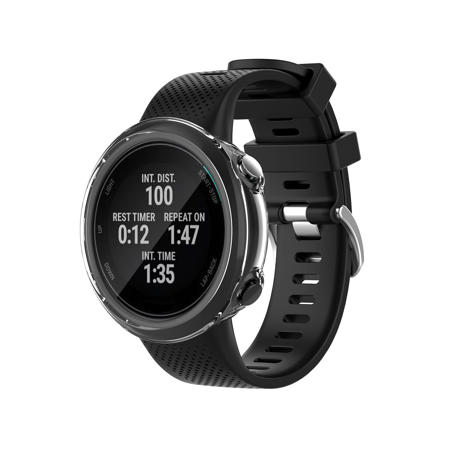 Bakeey-Transparent-Anti-Fall-Watch-Case-Cover-for-Garmin-Swim-2Forerunner-45-Smart-Watch-1742072-6