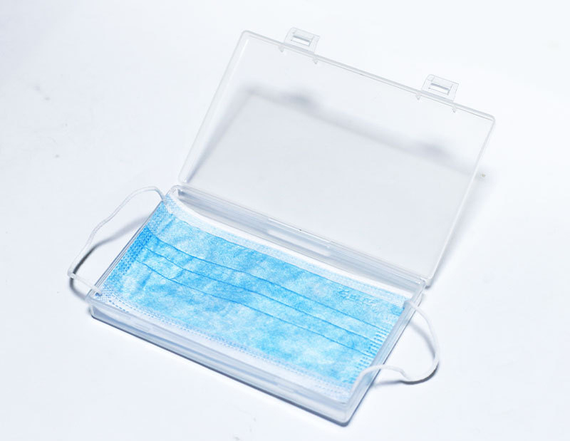 Bakeey-Transparent-Disposable-Face-Mask-Maintenance-Tool-Storage-Box-Small-Items-Watch-Box-Container-1653266-2