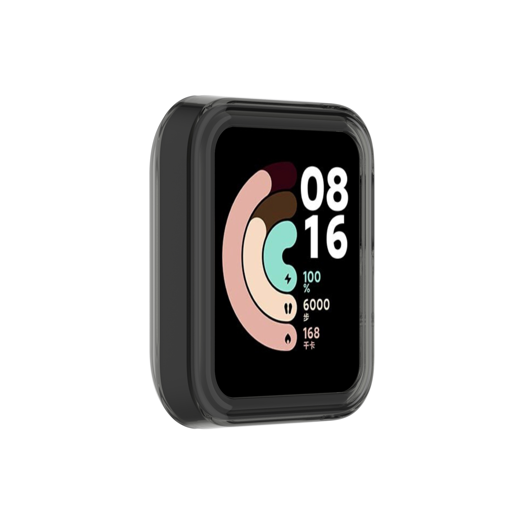 Bakeey-Transparent-TPU-Half-pack-Watch-Case-Cover-Watch-Protector-For-Xiaomi-Mi-Watch-Lite-1819481-10