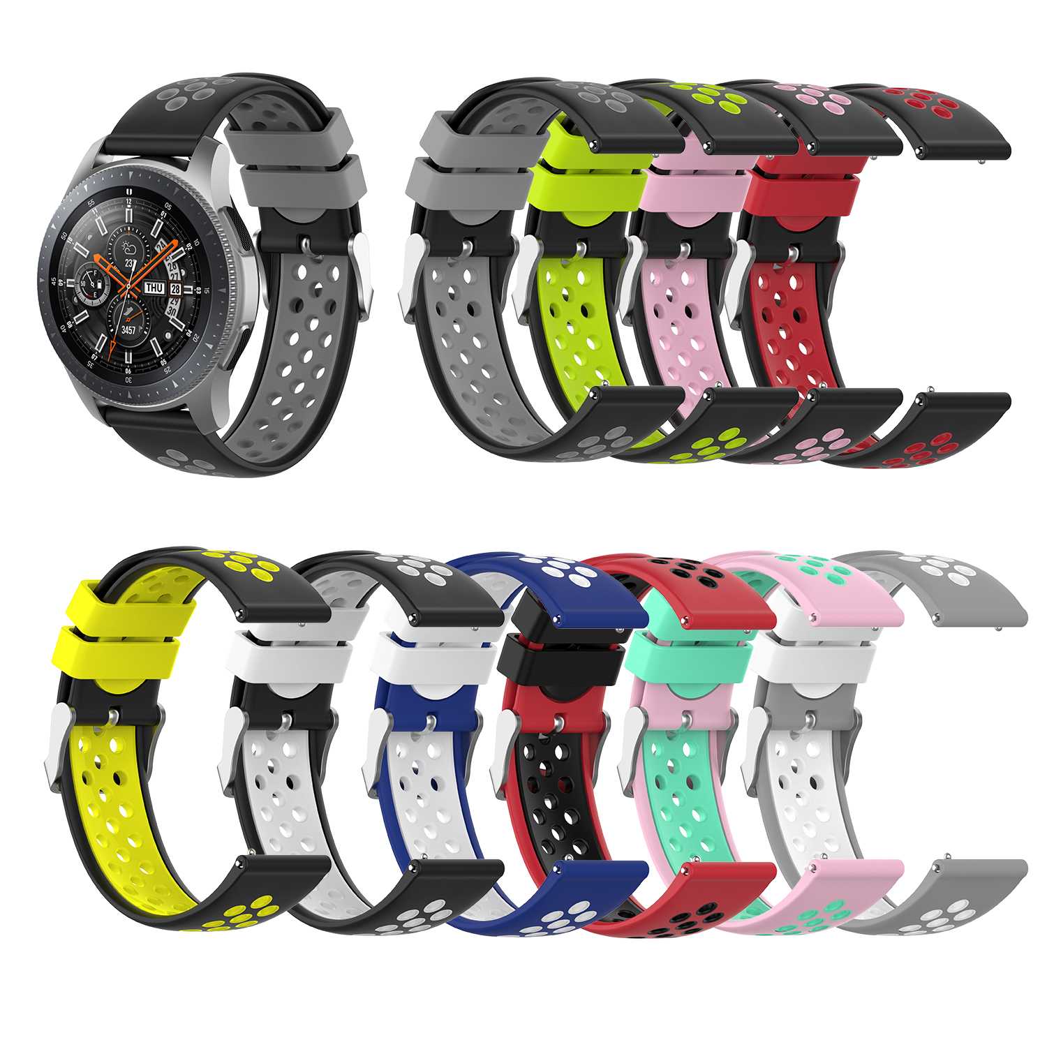 Bakeey-Two-color-Breathable-Waterproof-Replacement-Strap-Smart-Watch-Band-For-Samsung-Galaxy-Watch-4-1814097-1