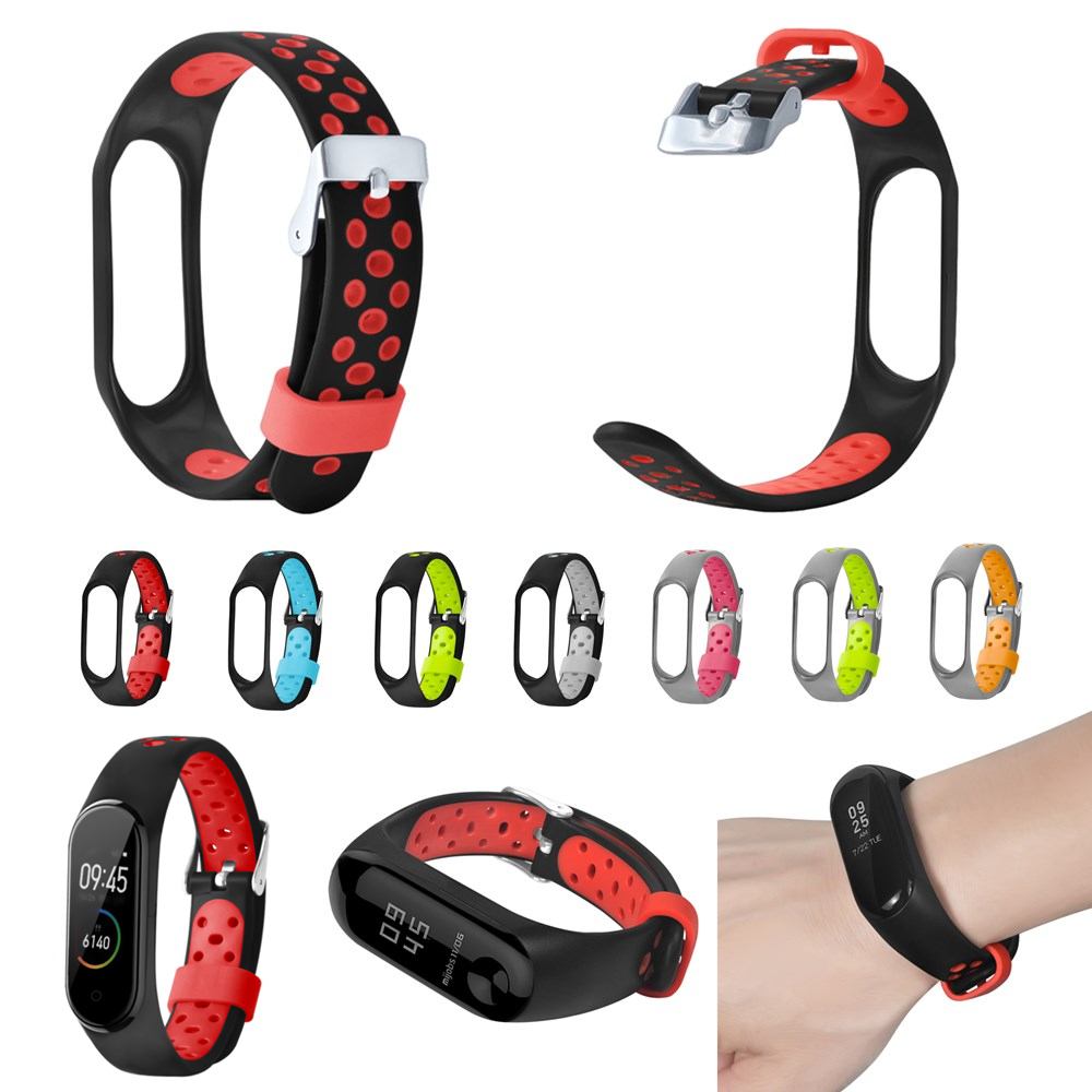 Bakeey-Two-color-Stomata-Anti-lost-Smart-Watch-Band-Replacement-Strap-For-Xiaomi-Mi-Band-5-Non-origi-1699039-2