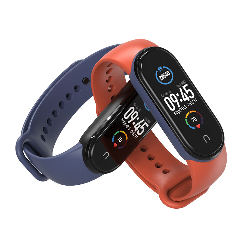 Bakeey-Two-color-TPU-Silicone-Replacement-Strap-Smart-Watch-Band-For-Xiaomi-Mi-Band-5-1786517-2