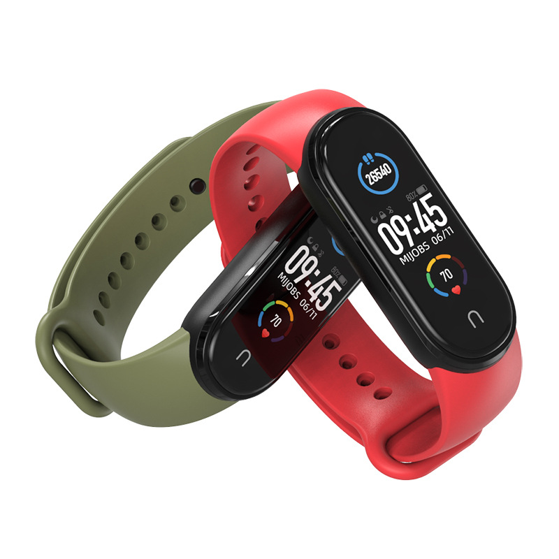 Bakeey-Two-color-TPU-Silicone-Replacement-Strap-Smart-Watch-Band-For-Xiaomi-Mi-Band-5-1786517-3