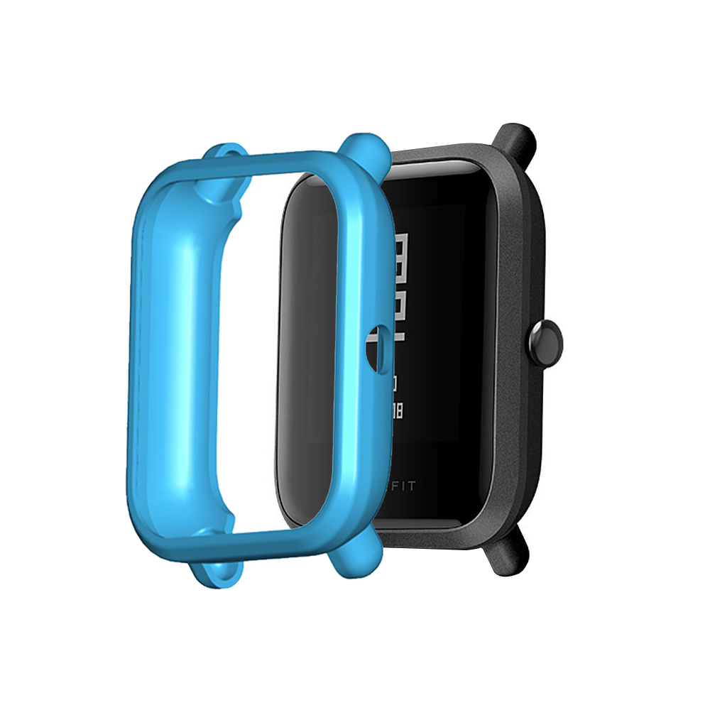 Bakeey-Ultra-Thin-TPU-Soft-Colorful-Watch-Case-for-Amazfit-Bip-S-Smart-Watch-1682429-7