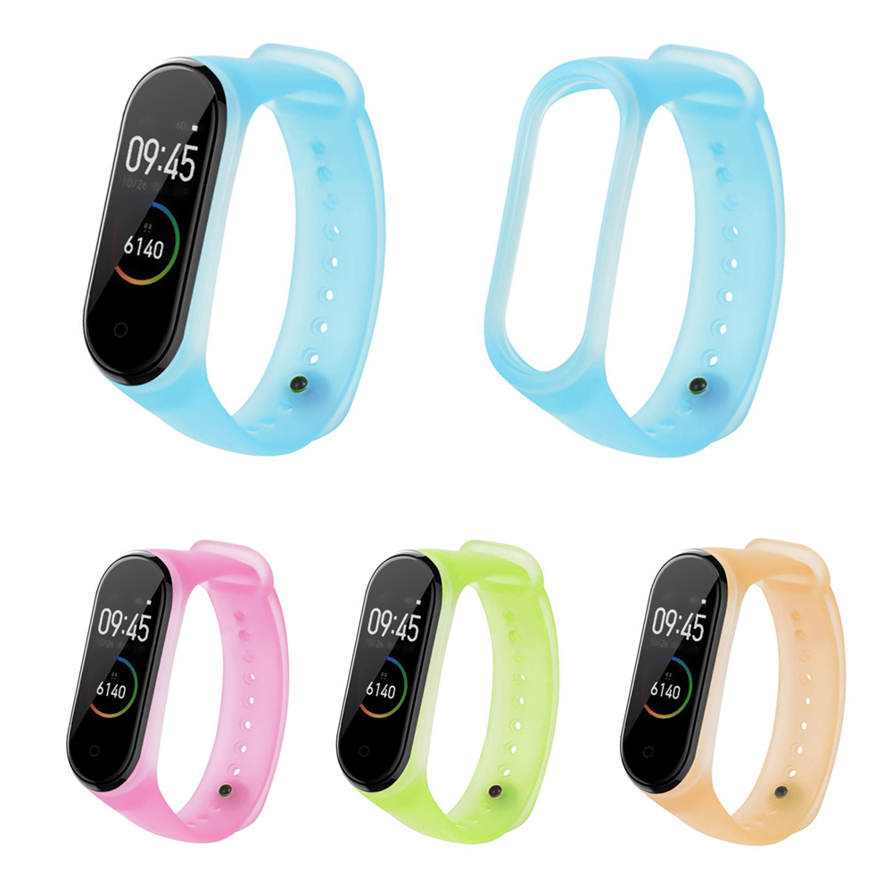 Bakeey-Universal-Translucent-Color-Replacement-Watch-Band-for-Xiaomi-Band-43-Smart-Watch---Non-origi-1514996-1
