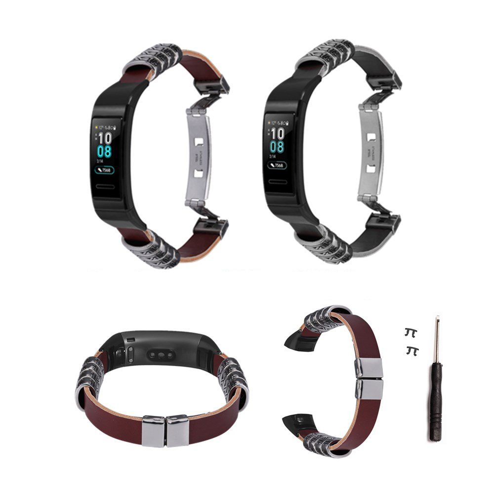 Bakeey-Watch-Band-Retro-Double-Press-Butterfly-Buckle-Watch-Strap-for-Huawei-Honor-Band-3--Band-3-Pr-1654316-1