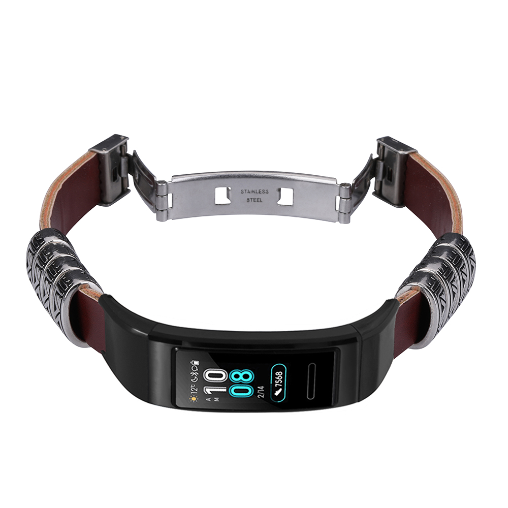 Bakeey-Watch-Band-Retro-Double-Press-Butterfly-Buckle-Watch-Strap-for-Huawei-Honor-Band-3--Band-3-Pr-1654316-2