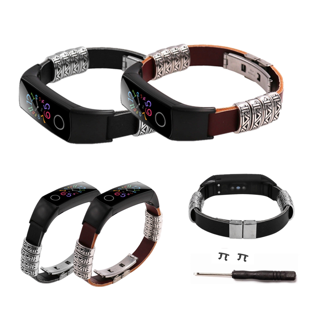 Bakeey-Watch-Band-Retro-Double-Press-Butterfly-Buckle-Watch-Strap-for-Huawei-Honor-Band-4--Band-5-1654275-1