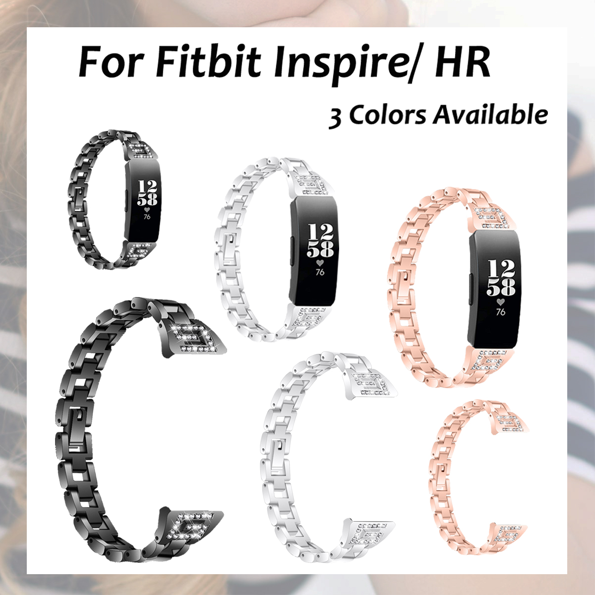 Bakeey-Watch-band-Stainless-Steel-Watch-Strap-For-Fitbit-InspireHR-1607091-2