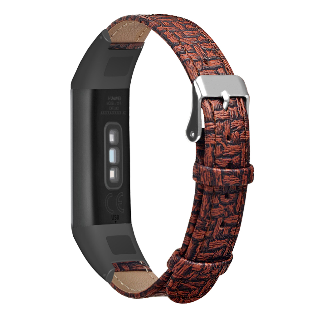 Bakeey-Woven-Pattern-Leather-Watch-Band-Replacement-Watch-Strap-for-Huawei-band-4-Honor-5i-Smart-Wat-1728738-3