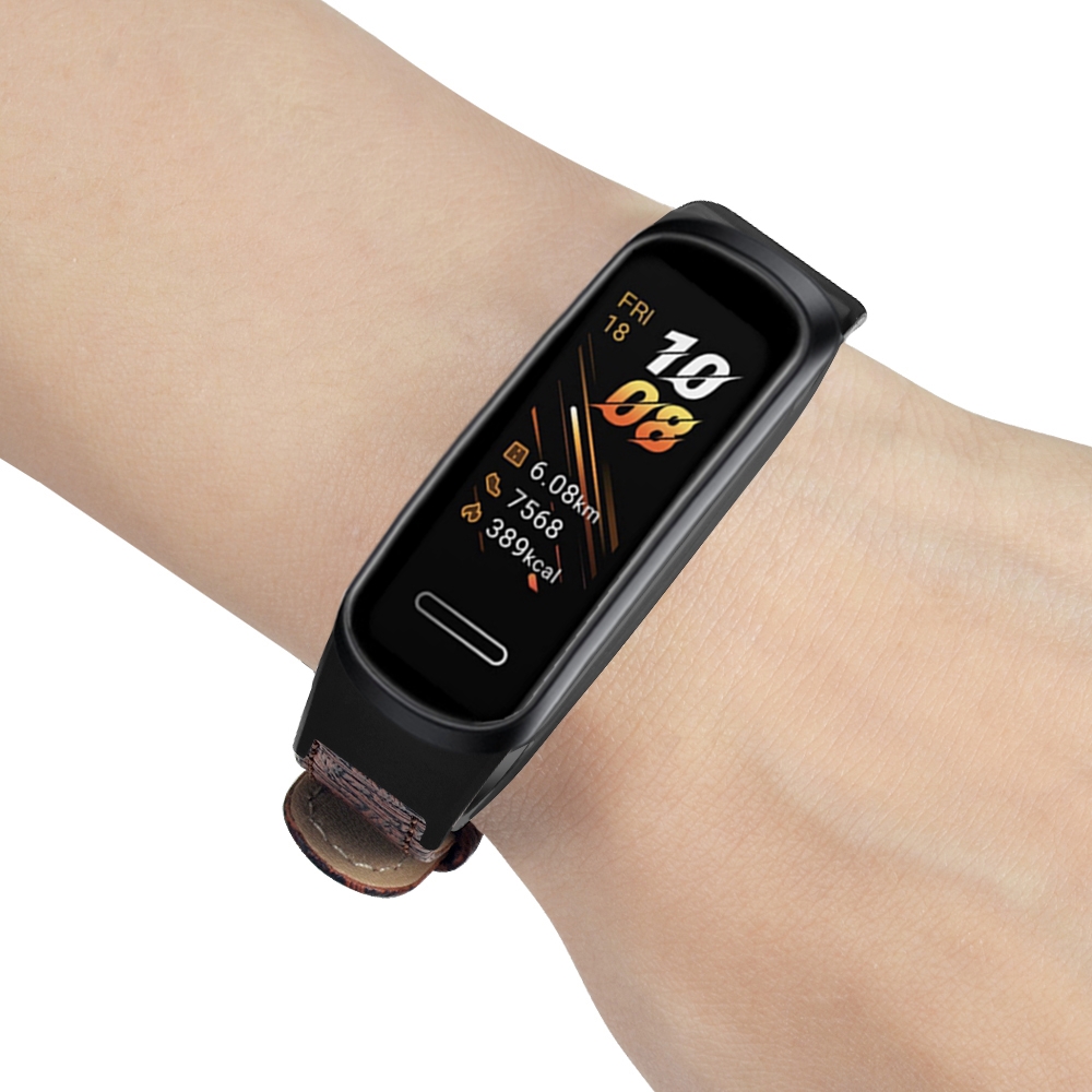 Bakeey-Woven-Pattern-Leather-Watch-Band-Replacement-Watch-Strap-for-Huawei-band-4-Honor-5i-Smart-Wat-1728738-9