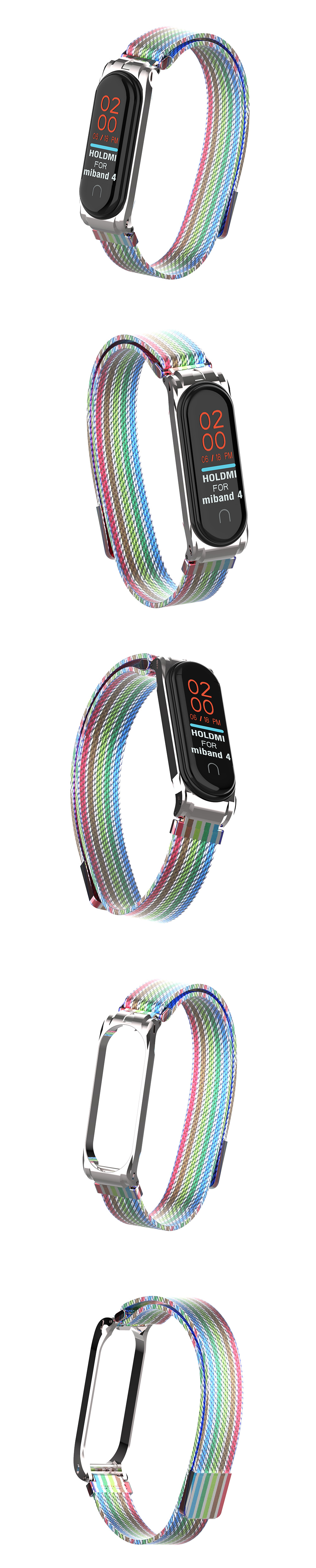Camouflage-Metal-Watch-Band-Watch-Strap-Replacement-for-Xiaomi-Miband-4-Non-original-1544066-1