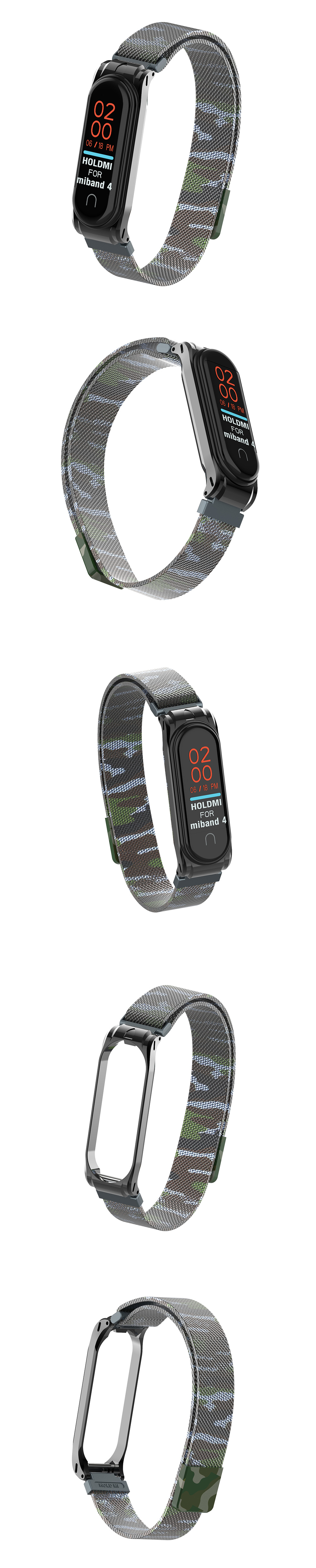 Camouflage-Metal-Watch-Band-Watch-Strap-Replacement-for-Xiaomi-Miband-4-Non-original-1544066-4