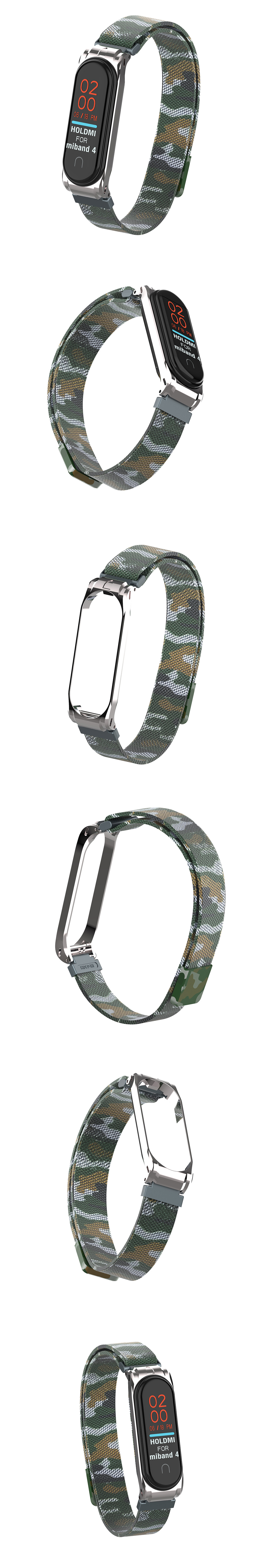 Camouflage-Metal-Watch-Band-Watch-Strap-Replacement-for-Xiaomi-Miband-4-Non-original-1544066-6