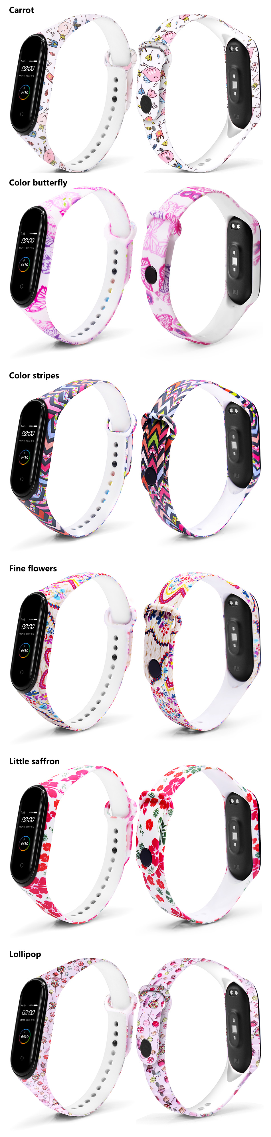 Color-Pattern-Watch-Band-Watch-Strap-for-Xiaomi-Miband-3-Miband-4-Strap-Non-original-1576435-2