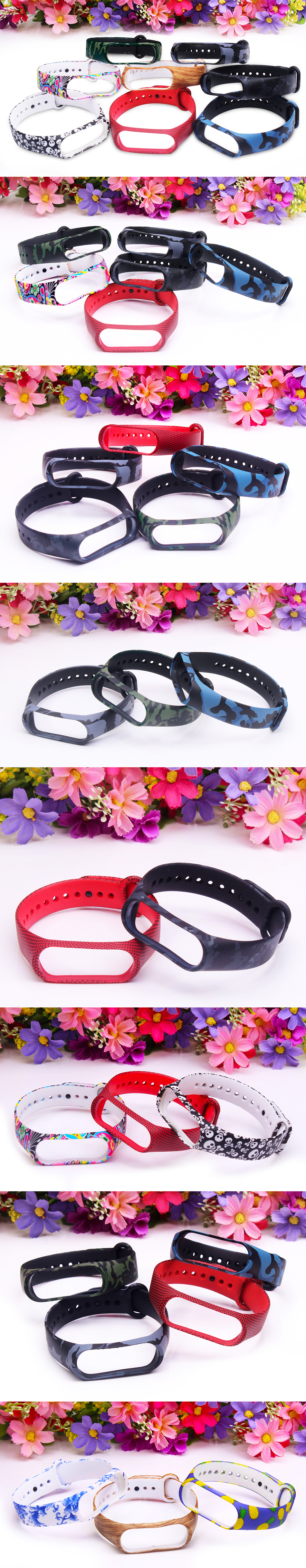 Colorful-Pattern-Watch-Band-Watch-Strap-Silicone-Strap-for-Xiaomi-Miband-4-Miband-3-Non-original-1573919-3
