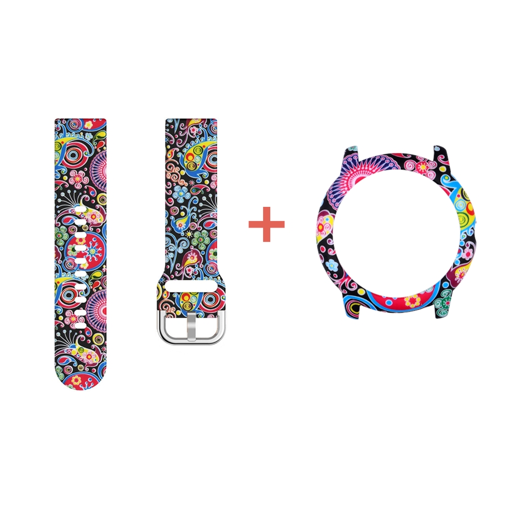 Colorful-Pattern-Watch-Band-Watch-Strap-with-Watch-Case-Watch-Cover-for-Haylou-Solar-LS05-Smart-Watc-1735497-10