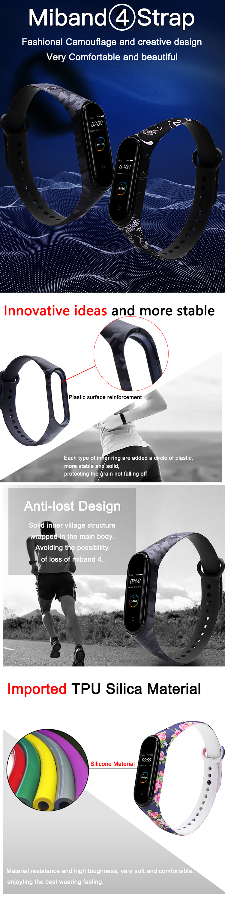 Colorful-Pattern-Watch-Band-Watch-Strp-for-Xiaomi-Miband-4-Miband-3-Non-original-1573745-1